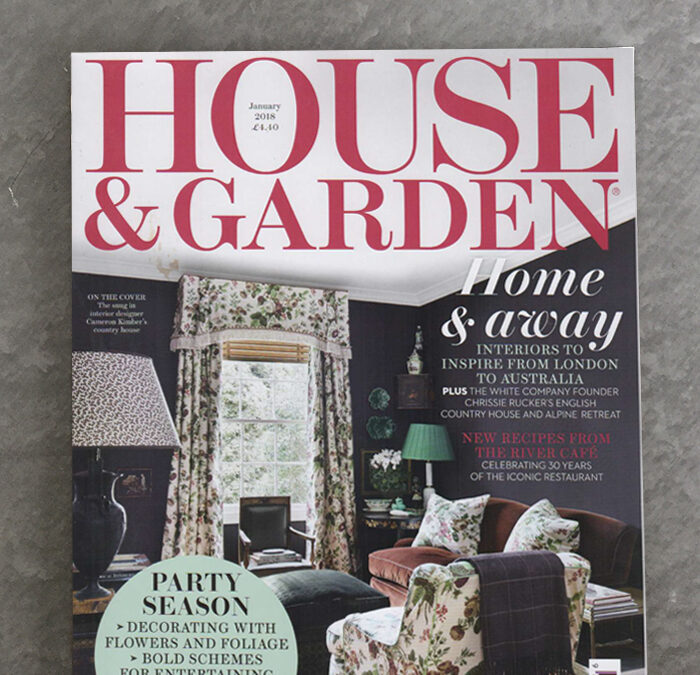 Our eye catching Ashorne 2 vitrine in House & Gardens magazine