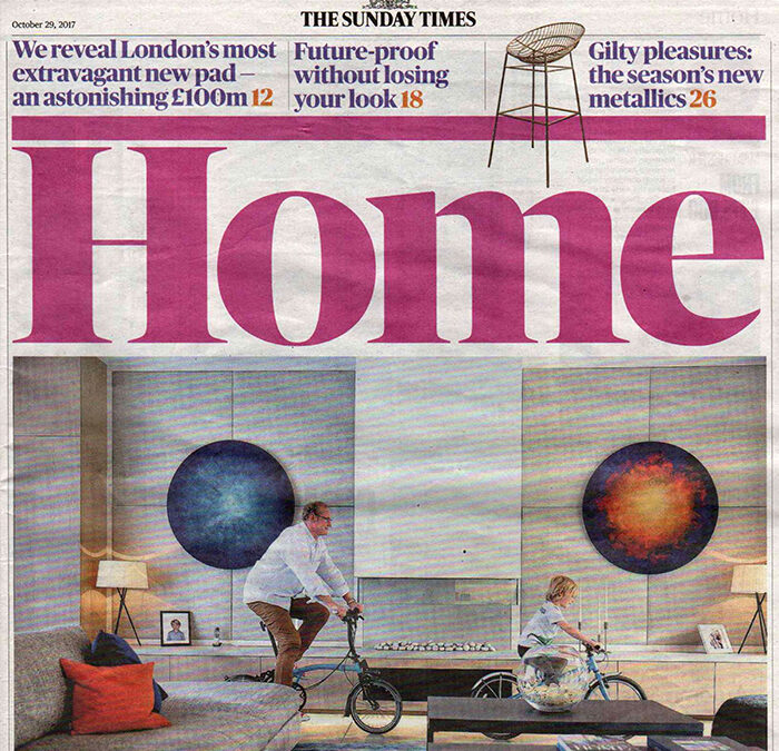 Ali Robinson’s furniture collection, Kynance featured in The Sunday Times Home