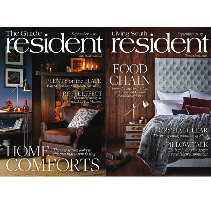 Designer Profile article on Ali Robinson in the Living South Resident and The Resident Guide magazines