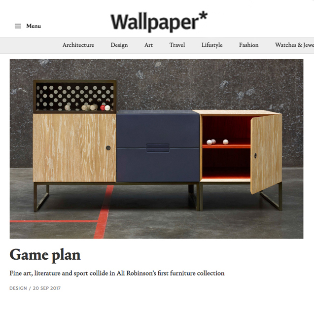 Designer Profile article on Ali Robinson in the Wallpaper* magazine